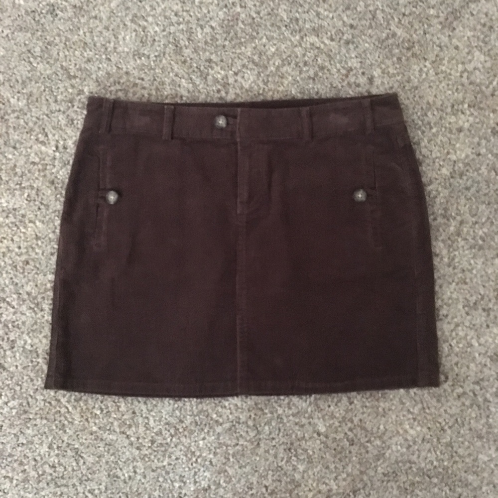 BANANA REPUBLIC Brown Corduroy Skirt